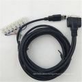 Standard Signal Transfer Cable USB a Male to DB15P Female Serial Cable VGA Cables Projector Computer Monitor Gold Plated Black
